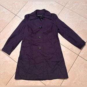 INC International Concepts Dark Blue Trench Coat
